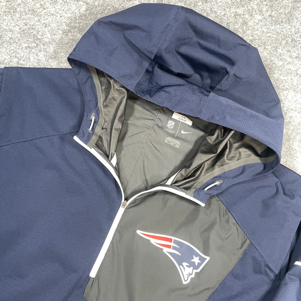 Nike Mens New England Patriots Pullover XXL Navy Blue Joe Judge NFL Onfield